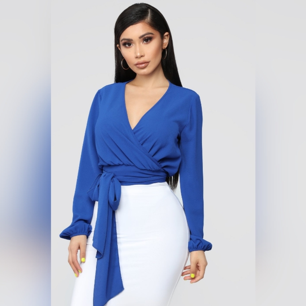 Little White Lies Top - Royal Blue 1x